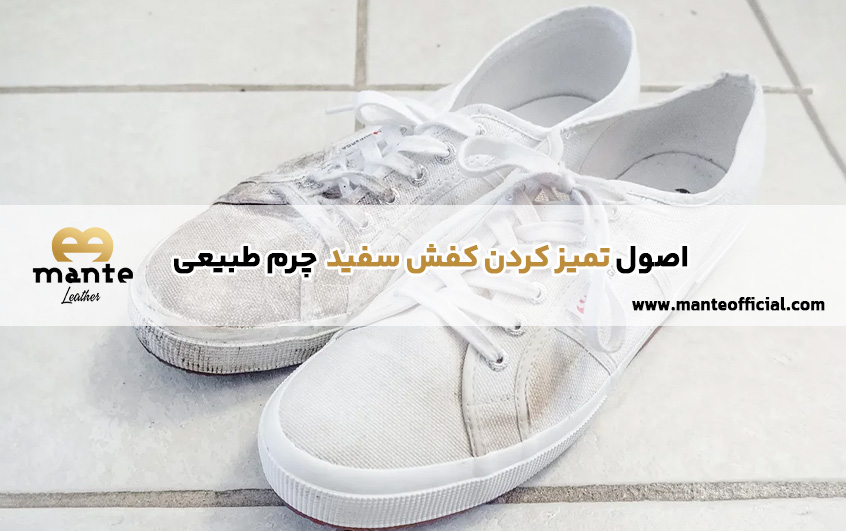 تمیز کردن کفش سفید چرم طبیعی