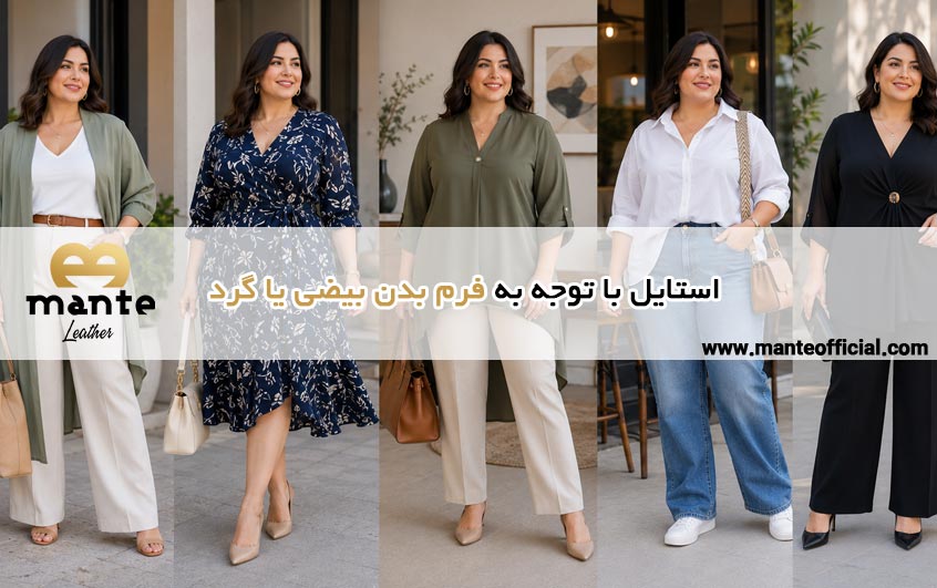 استایل با توجه به فرم بدن بیضی یا گرد 