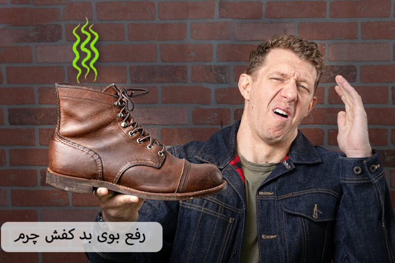 رفع بوی بد کفش چرم