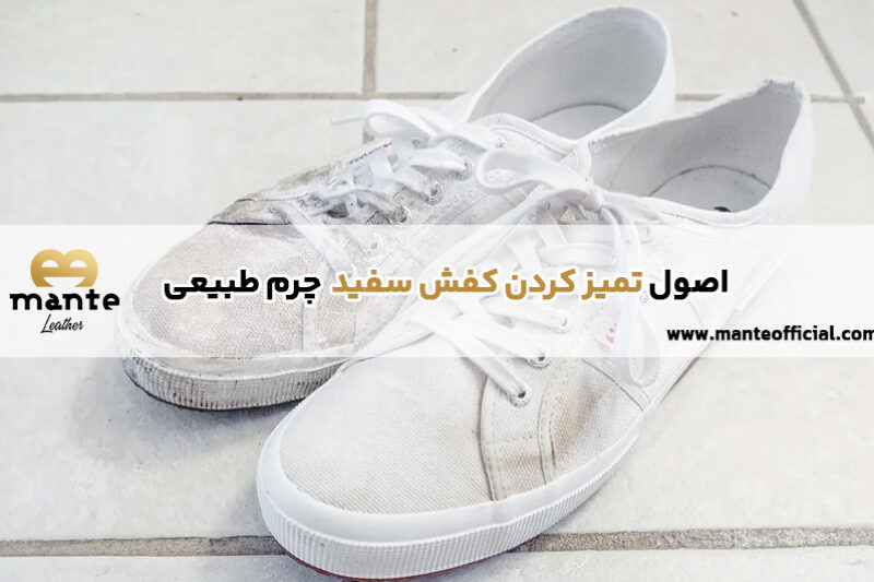تمیز کردن کفش سفید چرم طبیعی